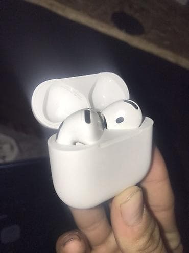 наушники без микрофона: Беспроводные вкладыши наушники, Apple, AirPods 4 — 4