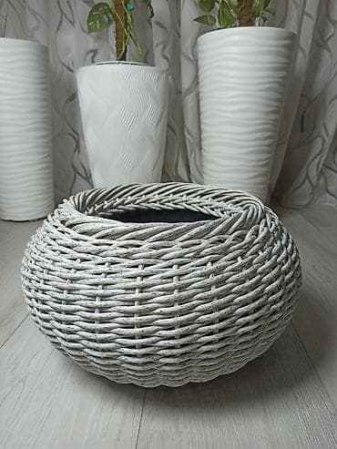 кашпо из ротанга: Корзина — 1