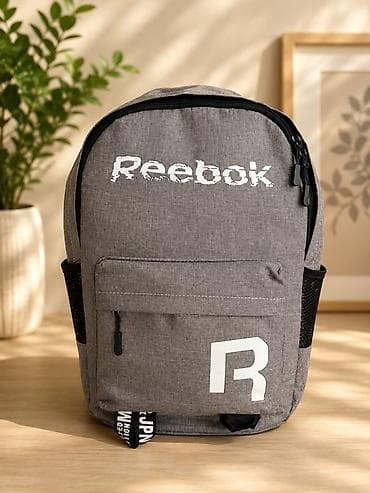 Сумки: Рюкзак Reebok, городской/учебный, серо‑черный - Вместительное — 1