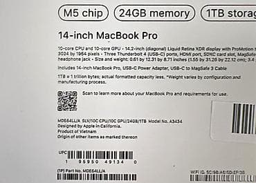 Техника и электроника: MacBook Pro 14 M5 24/1Tb новый открытая коробка — 4