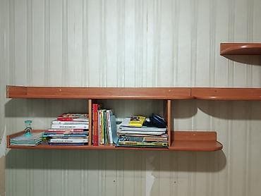 di store: Книжная полка, Б/у, ЛДСП, Подвесная, Самовывоз — 1