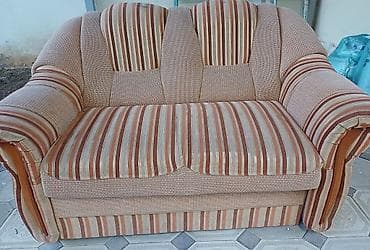 паталь: Комплект мягкой мебели, Б/у, цвет - Бежевый — 1