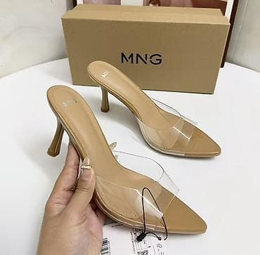 Сабо, 36.5, 37, Mango, Новый, цвет - Бежевый, Самовывоз, Платная доставка — 2
