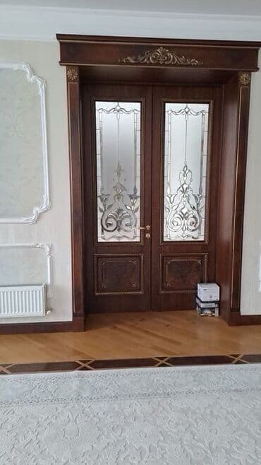 бу эшиктер ош: Ички эшик айнек менен, 2310 * x 740 см, Колдонулган — 2