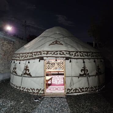 где можно купить палатку для отдыха: Аренда юрты, Каркас Деревянный, 85 баш, Казан, Посуда, Самовар — 9