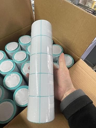 наклейки на ткань: Рулон самоклеящихся этикеток для термопечати. - Тип: термоэтикетки — 3