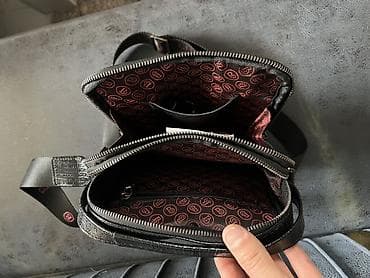 простой: Мужская сумка через плечо BUTUN - Материал: натуральная кожа с — 2