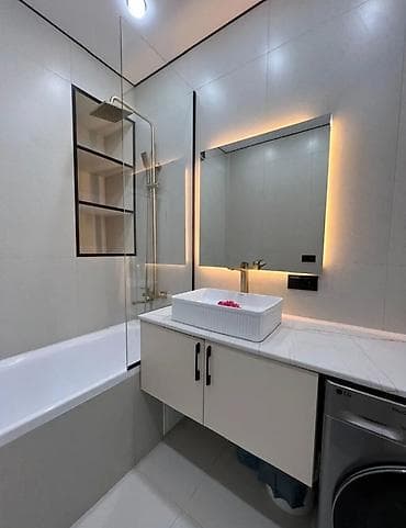 Кыймылсыз мүлк: 2 бөлмө, 70 м², Көк-Жар ж/м Элитка, 12 кабат, Евро оңдоо — 4