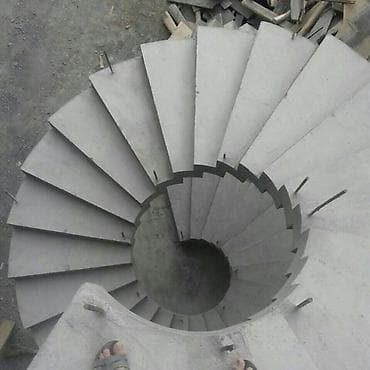 Даяр бизнес: Бетон тепкичи Жеке менчик үй үчүн, Тепкичтин формасы: Көп марштуу — 9