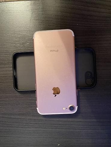 IPhone 7, Новый, 128 ГБ, Rose Gold, Чехол, 100 %