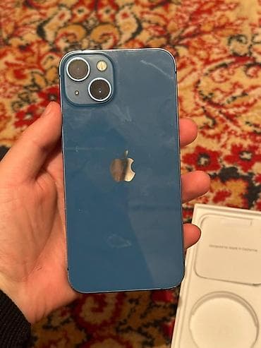 ноутбук i5 бишкек: IPhone 13, Колдонулган, 128 ГБ, Көк, Куту, 71 % — 5