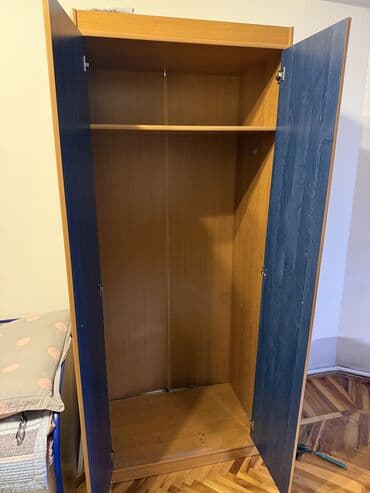 спальний гарнитур продам: Спальный гарнитур, Б/у, Односпальная кровать, Шкаф, Тумба, Другая страна производитель, Самовывоз, цвет - Синий — 3