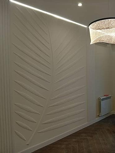 спальни: Объемная настенная лепнина и барельефы на заказ - Авторские 3D-панно — 9