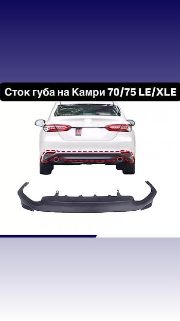 Бампер и комплектующие: Накладка на бампер Toyota, Новый, Аналог — 1