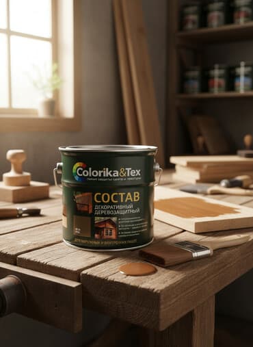 солнычный свет: Декоративное деревозащитное средство Colorika&Tex предназначено — 1