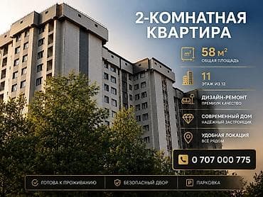 me: 2 комнаты, 58 м², Элитка, 11 этаж, Дизайнерский ремонт — 1