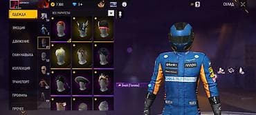 бандан: Игровой аккаунт Garena Free Fire с богатой коллекцией косметики и — 1