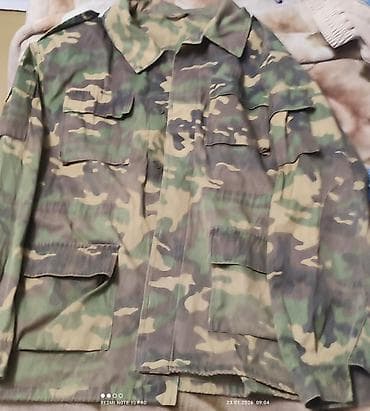 Жеке буюмдар: Камуфляжная куртка/китель в расцветке «лес» (зелёно‑песочно‑серый — 1