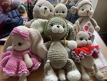 my home: Мягкие вязаные игрушки ручной работы, выполненные крючком. В — 7