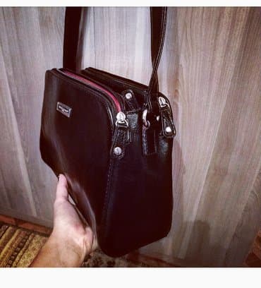 сумка органайзер для документов: Новая, черная сумка "David jones", два отсека на замке. 700c — 2