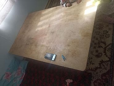 Офисная мебель: Кровать двуспальная + матрас, обогреватель и деревянный стол - — 6