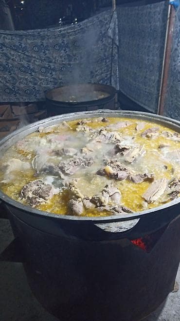 баранина голова: Плов в казане — приготовление на заказ - Рис с ароматной поджаркой — 7