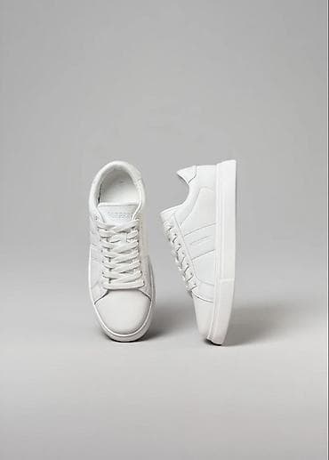 белые кеды мужские: Кроссовки унисекс, цвет белый, низкий силуэт. - Верх: гладкий — 2