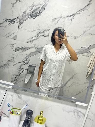 Женские пижамные комплекты (верх + брюки) - Фасон: классическая — 3