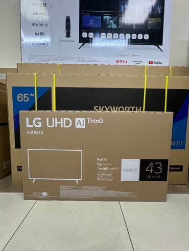 телевизоры tcl: ТЕЛЕВИЗОР 43" LG 43UQ76003LD 4K UHD, SMART WEBOS, ТОНКИЙ ДИЗАЙН — 1