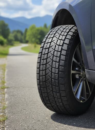 зимние шины бу: Шины 245 / 55 / R 19, Зима, Б/у, Комплект, Внедорожные (АТ/МТ), Китай — 1