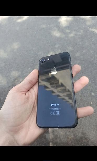 IPhone 8, Б/у, 64 ГБ, Space Gray, Стилус, 80 %