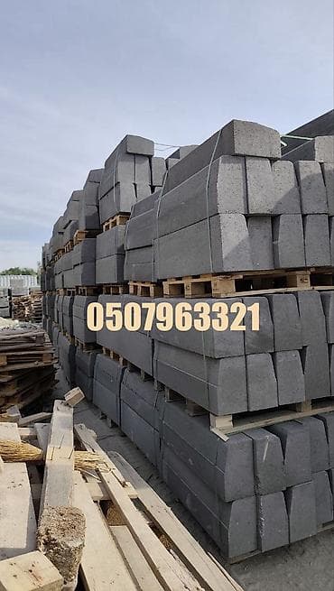 Тротуардык бордюр, Бетон, Ийилген, 1000