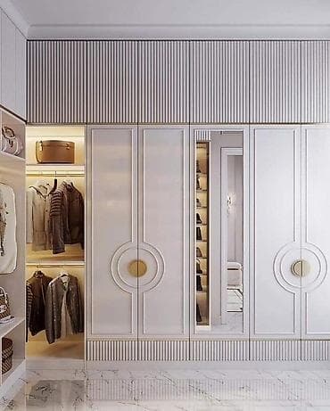 буфет кухоный: Шифоньер, шкаф для одежды, Прямой, МДФ — 2