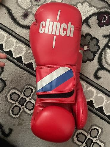 Боксерские перчатки Clinch Flex Leather Anti KO, красные. - Материал — 3