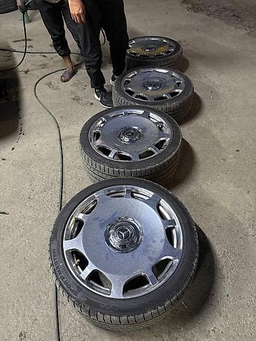 80 b4: Литые Диски R 20 Mercedes-Benz, Комплект, отверстий - 10, Б/у — 4