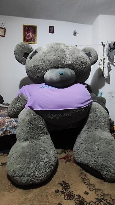 подушка самолет: Огромный плюшевый медведь «Me to You» (серый, с заплатками) в — 5