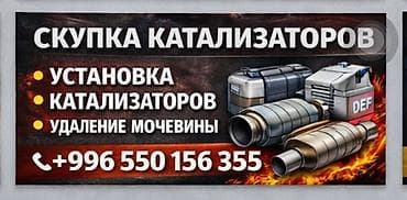 Сервис по работе с выхлопными системами и SCR: - Скупка катализаторов