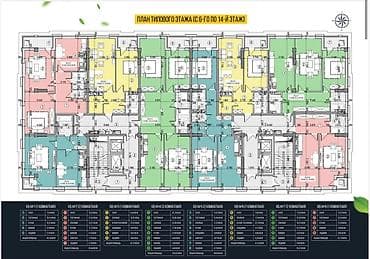квартира кок жар мкр: 3 комнаты, 89 м², Элитка, 8 этаж, Готовая ПСО (под самоотделку) — 4