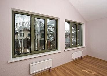 Пластиковые окна и балконные двери с ламинацией под дерево -