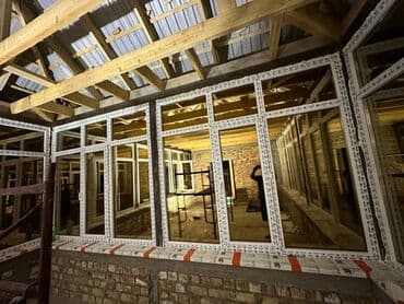 ешик дерезе: Буюртмага алюминий терезе, Терезе түрү: Витраждык, Акысыз орнотуу, Бөлүп төлөө жок — 7