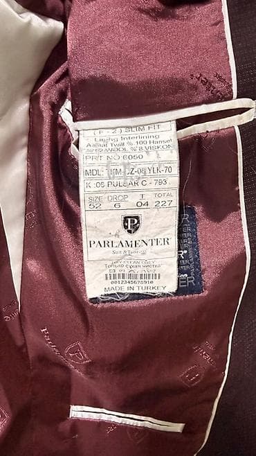 одежда для танцев: Мужской классический костюм-тройка бордово-сливового оттенка с едва — 5