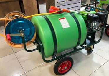 опрыскиватель садовый бензиновый: Опрыскиватель бензиновый (плунжерный) без бочки, 30 метров рукав - — 6