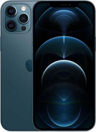 redmi note 19: IPhone 12 Pro, Б/у, 128 ГБ, Pacific Blue, Защитное стекло, Чехол, Коробка, 76 % — 2