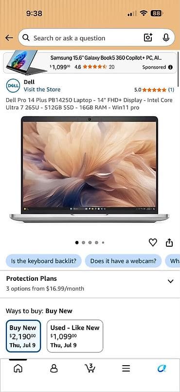 bs 9: Ультрабук, Новый, Intel Core Ultra 7, В рассрочку — 1