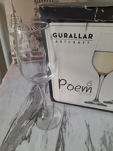 музыка ветра: Набор бокалов для шампанского GÜRALLAR Artcraft Poem - Формат: 6 — 2