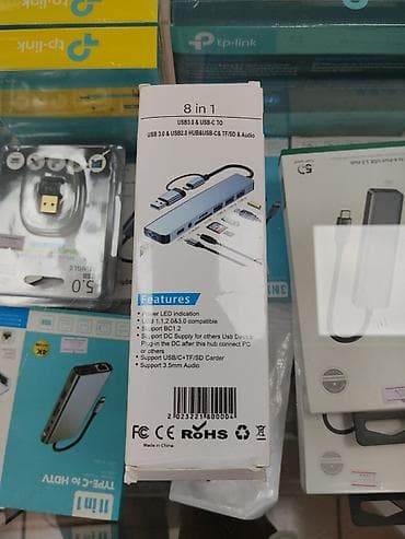 usb wifi: 8‑в‑1 USB‑хаб (USB‑C и USB‑A) Многофункциональный концентратор для — 1