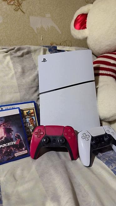 tekken 8: Ps 5 Slim Disc Edition
1TB
2 джойстика
ГТА 5, Теккен 8 — 2