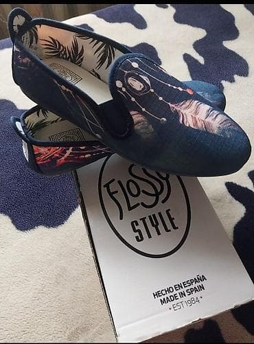 Мокасины и лоферы: Лоферы Flossy Style (Made in Spain) - Модель: текстильные — 1