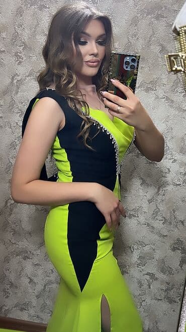 длинное платье в пол с открытой спиной: Вечернее платье, Русалка, Длинная модель, Без рукавов, Открытая спина, 3XL, 4XL — 8