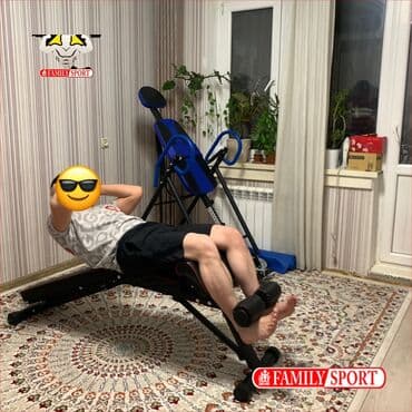 разгибание ног: Универсальный тренажёр 4в1 Гиперекстензия Парта Скотта Скамья пресса — 5